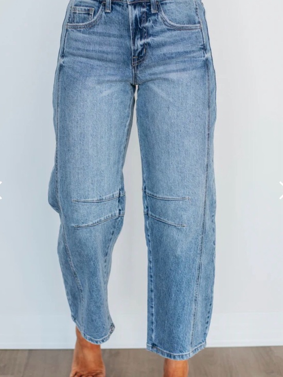 Vervet Denim - Vervet Cropped Barrel Leg Women's Jeans